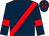 Dark blue, red sash, armlets and spots on cap (Ecurie Du Grand Buisson)