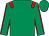 Emerald Green, Red epaulets, Emerald Green sleeves, Red seams, Emerald Green Cap (Ecurie Rib)