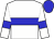 white, blue hoop, blue armlets, blue cap (Franck Cipriani)