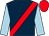 Dark blue,Red sash, Light blue sleeves, Red cap (Ecurie A G Maillard)