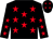 Black, red stars (Carrol Langley)