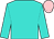 Turquoise, pink cap (Keys To Riches Stable)