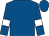 Royal blue, white circled 'w', white bars on sleeves (Charlie J Williams Llc)
