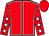 Red, white seams, red sleeves, white stars, red cap (Mr Andy Pittman)