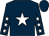 Dark blue, white star, white stars on sleeves, dark blue cap (Alan Harte)