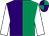 Emerald green & purple halved, white sleeves, emerald green & purple quartered cap (Ms D M McGuire & Ms G C Murphy & Mrs Christina Hughes)