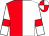 White & red halved, red armlet, quartered cap (Jonathan Sweeney Racing Club)