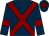 Dark blue, maroon cross belts, armlets and star on cap (Mr B H Page)