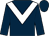 Dark blue, white chevron (Mrs Christine Osborne)