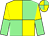 Light green & yellow quartered, halved sleeves, quartered cap (Patrick McSherry)