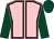 Pink, black seams, dark green sleeves & cap (D P Coakley & Joseph F Costello & Patrick Coakley)