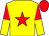 Yellow, red star, halved sleeves, red cap (Bright Star Syndicate)