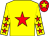Yellow, red star, red stars on sleeves, red cap, yellow star (Going For Gold Syndicate)