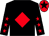 Black, red diamond, red stars on sleeves, red cap, black star (Miss K McNeilly)