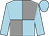 Light blue and grey (quartered), light blue sleeves and cap (Wrap Up Warm Partnership)