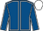 Royal blue, white seams, white cap (J P Fogarty)