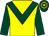 Yellow, dark green chevron and sleeves, dark green and yellow hooped cap (The Manor Syndicate)