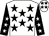 White, black stars, black sleeves, white stars (Daren McCreary & Partner)