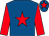 Royal blue, red star, sleeves and star on cap (Mrs Melissa Anne Cooke)