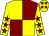 Yellow and maroon (quartered), yellow sleeves, maroon stars, yellow cap, maroon stars (Mr Kenneth Walters)