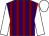 Purple and maroon stripes, white sleeves and cap (John Dance & Partner)