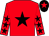 Red, black star, black stars on sleeves, black cap, red star (Owen M O'Flynn)