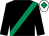 Black, emerald green sash, white cap, emerald green diamond (Number Twentytwo Syndicate)