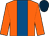 ORANGE, ROYAL BLUE stripe, DARK BLUE cap (The Giggle Factor Partnership)