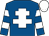 ROYAL BLUE, WHITE Cross of Lorraine, hooped sleeves, WHITE cap (Simon Lockyer & Tim Clarke)