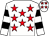 White, red stars, white and black hooped sleeves (Mr L Humphrey)