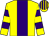 Yellow, purple stripe, hooped sleeves, striped cap (A F Lousada & Mark Burton)