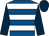 Royal blue, white hoops, dark blue sleeves and cap (Mr S Hassiakos)