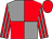 Red & Grey quartered, striped sleeves, red cap (Mrs Helen Mullins)