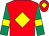 Red, yellow diamond, emerald green sleeves, yellow armlet, red cap, yellow diamond (Sunny Summer Syndicate)