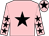 Pink, black star, pink sleeves, black stars, pink cap, black star (Walid Marzouk & Richard Rowland)