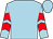 Light blue, red chevrons on sleeves (Forster, Pepper And Summers)