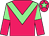 Rose, light green chevron, light green & rose halved sleeves, light green star on rose cap (Eden Wong Chi Hong & Anita Chu Suk Ching)