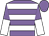 Mauve, white hoops, halved sleeves, mauve cap (Adrian Butler/s P O'connor)