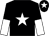 Black, white star, halved sleeves and star on cap (Mr P J Dixon)