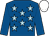 Royal blue, light blue stars, royal blue sleeves, white cap (Cynthia Commons, Nick Kent)