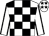 White & black check, black seams on sleeves, black stars on cap (Exors of the Late W Foley)