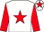 White, red star & sleeves, white cap, red star (Mrs M Halford)