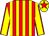 Red & yellow stripes, yellow sleeves, red seams, yellow cap, red star (Winning Ways Iconic Syndicate)