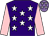 Purple, white stars, pink sleeves, mauve cap, white stars (Barrywhite Partnership)