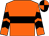 Orange, black hoop, black chevrons on sleeves, quartered cap (G O'Dowd)