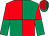 Emerald green & red quartered, halved sleeves, striped cap (Timothy Kelly)