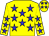 Yellow, blue stars on body (Mr Richard & Mrs Susan Perkins)