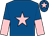 Royal blue, pink star, halved sleeves and star on cap (Bundle Pickard Racing Club)