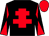 Black, red cross of lorraine, diabolo on sleeves, red cap (Rod Millman & Andy Smith)