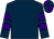 Dark blue, purple chevrons on sleeves, quartered cap (M H Dare)